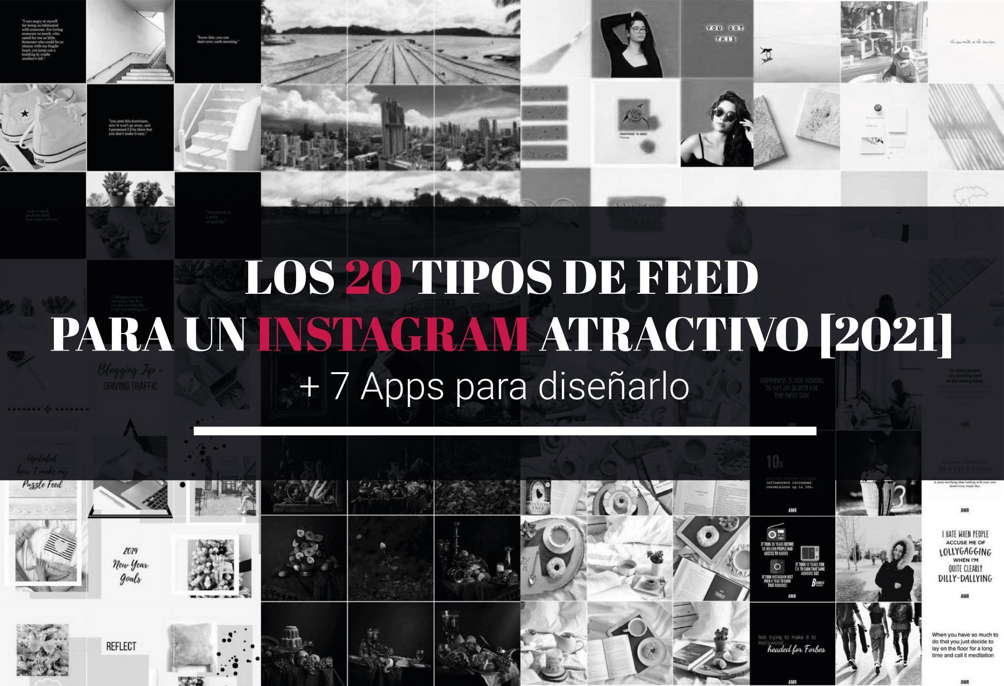 Los 20 tipos de feed para hacer un Instagram atractivo [2021] • Karol Barko